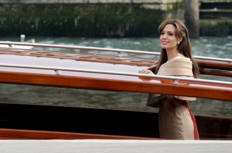 Image: Angelina Jolie And Johnny Depp On Location In Venice: March 17, 2010